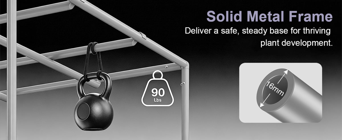 Growbody 24''*24''*48'' (2×2) 1680D Indoor Grow Tent: Hydroponic, Climate Control, Optimal Growth