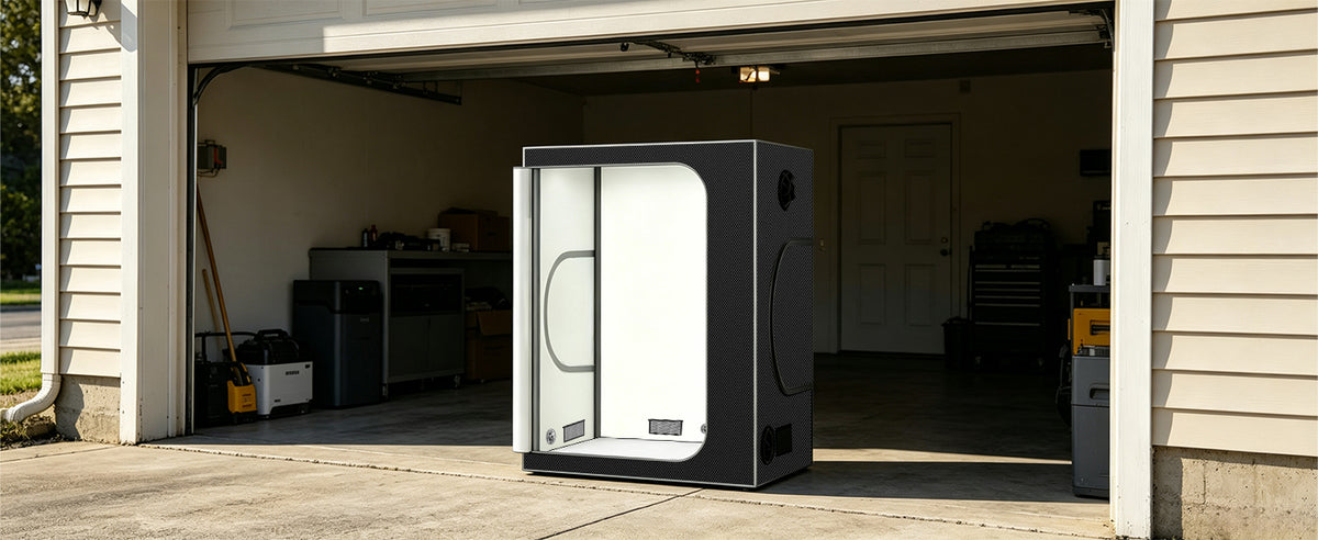 Growbody  48''*48''*80'' (4×4) 1680D Indoor Grow Tent: Hydroponic, Climate Control, Optimal Growth